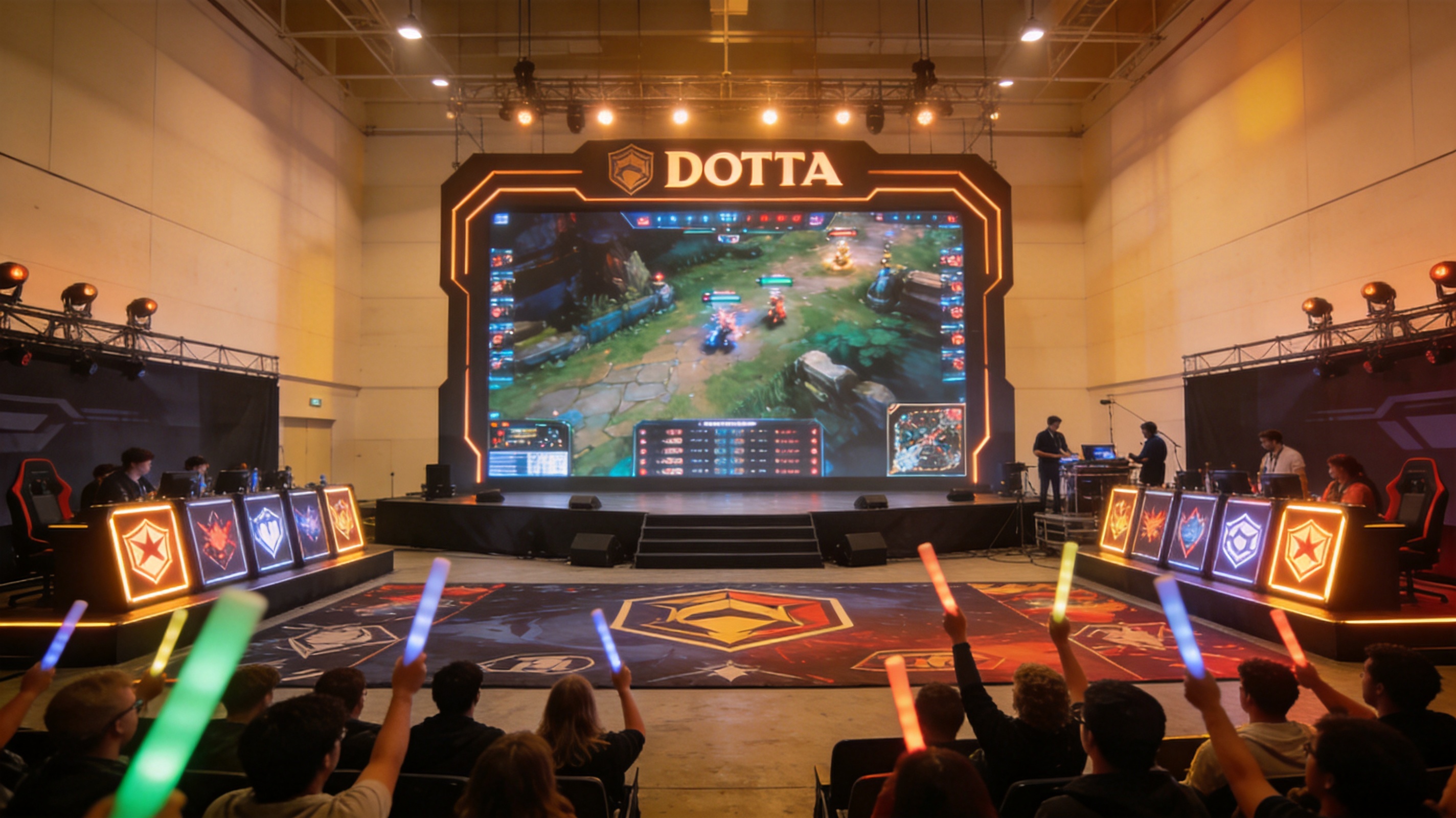 雷火电竞DOTA2 LOL CSGO电竞赛事现场